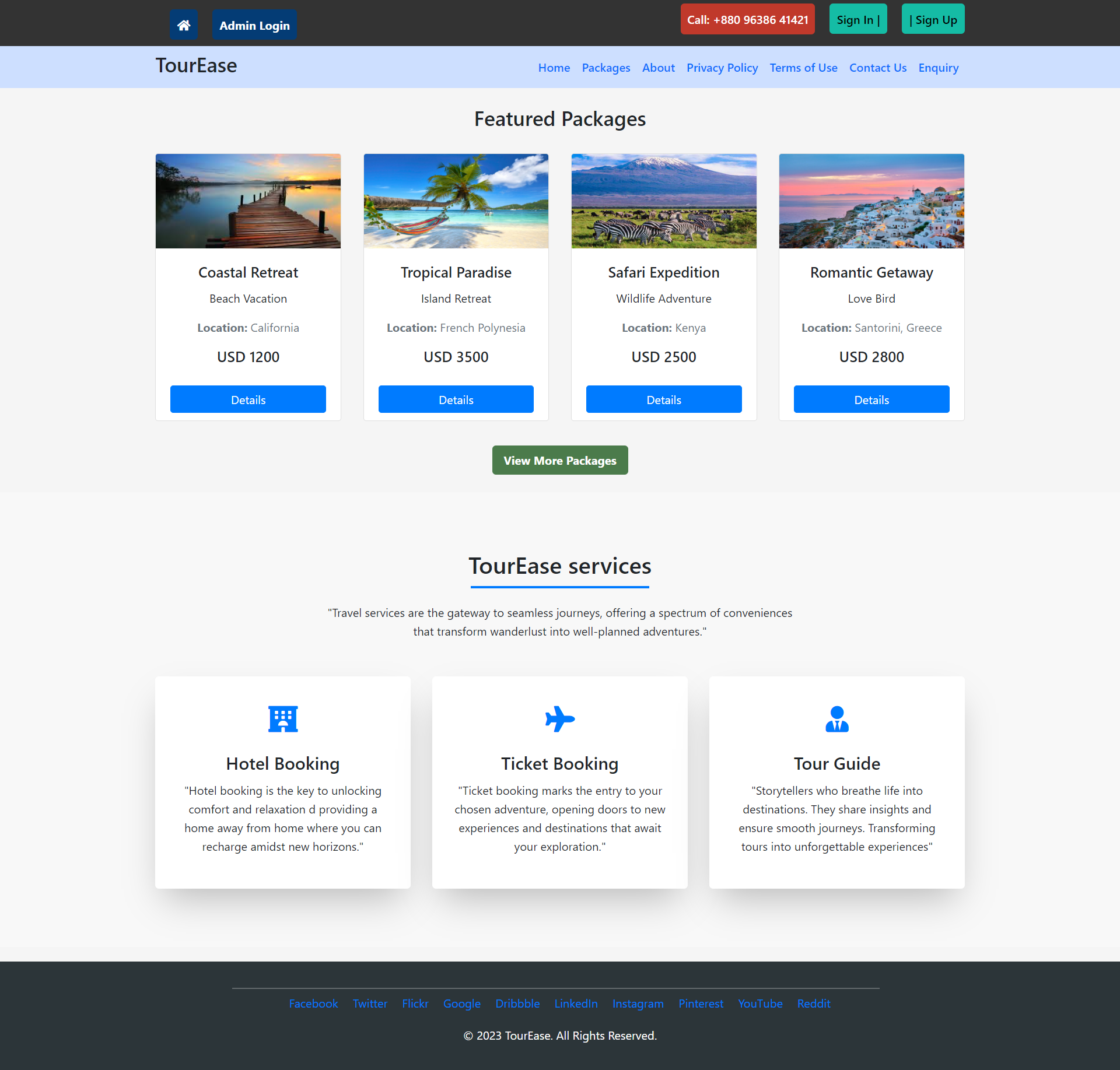 Travel and Tourism Management System